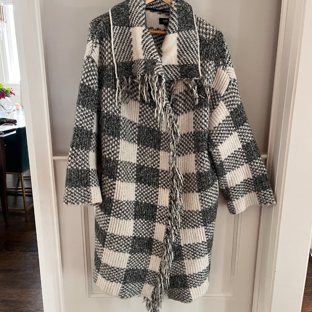 LINE Sweater Coat